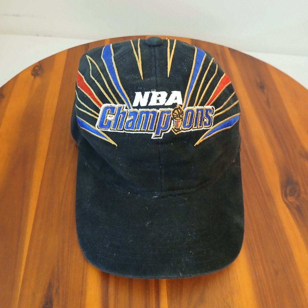 Vintage Starter NBA Champions 1998 Finals Hat Cap No Logo Black Strapback 90s